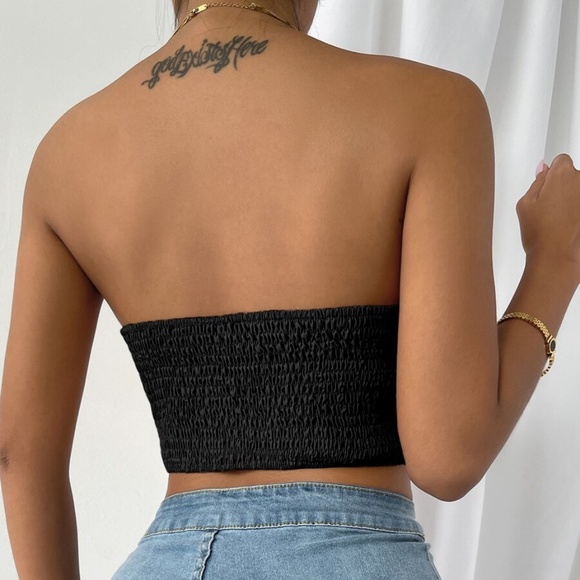 Boho Orange Lace up Bustier Corset Cropped Top - Picture 5 of 15